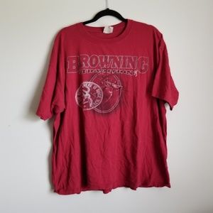 🌵MENS BROWNING RED graphic tee